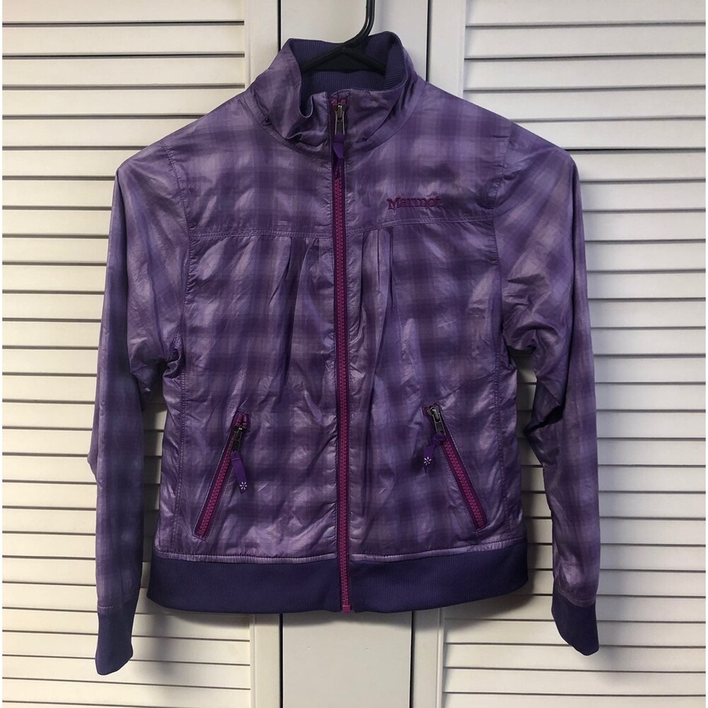 Marmot size 8 purple  light jacket